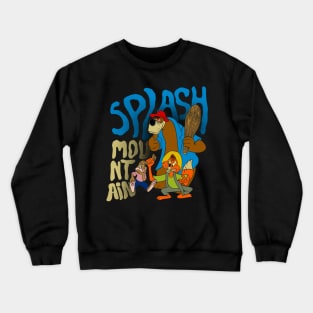 Print splash mountain Crewneck Sweatshirt